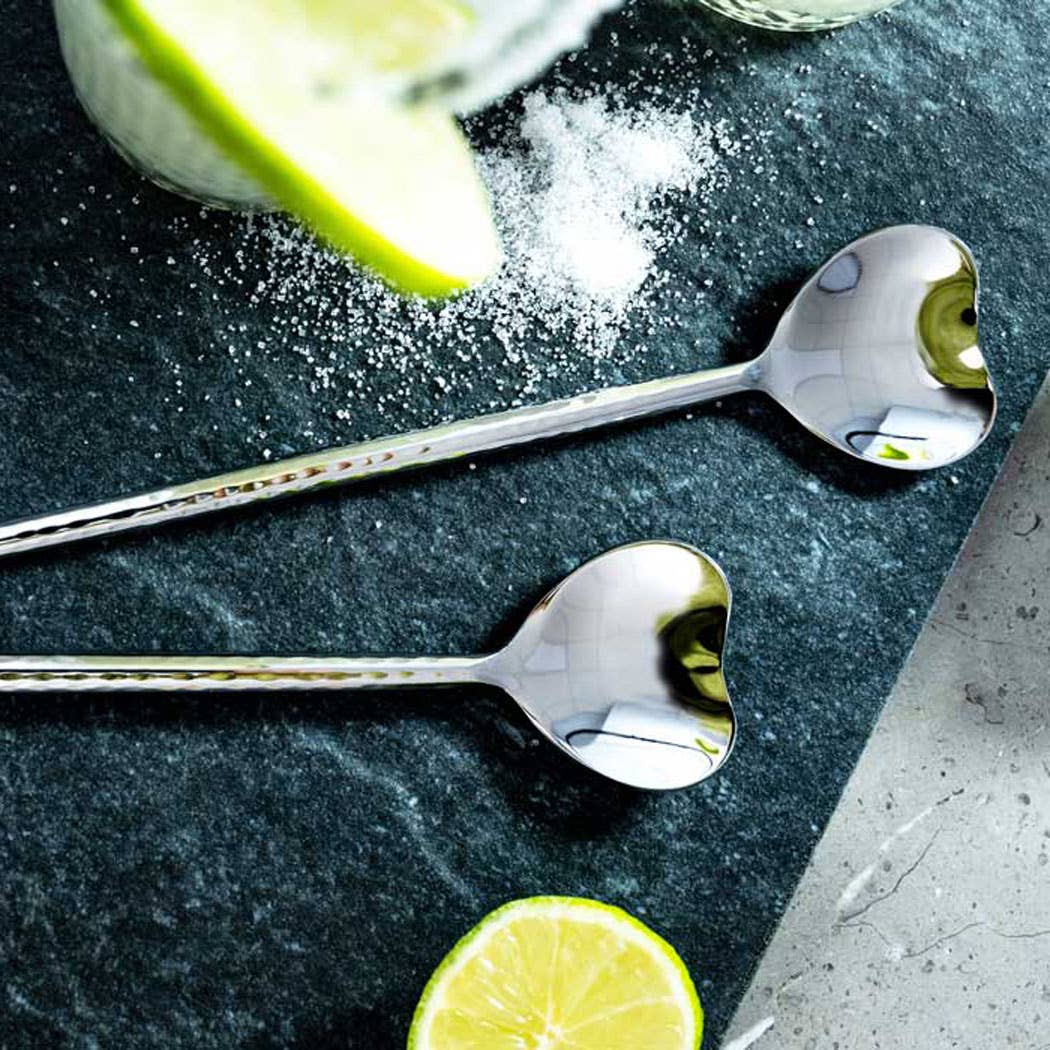 Hammered Heart Spoon – Stainless Steel
