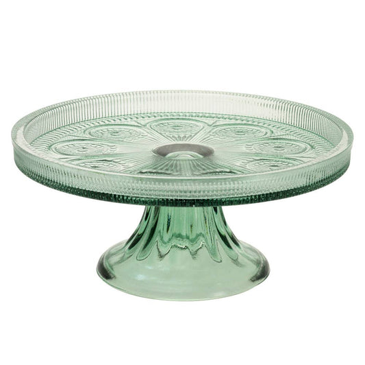Sage Codi Glass Cake Stand