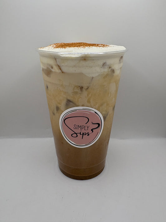 Iced Pumpkin Pie Caramel Latte